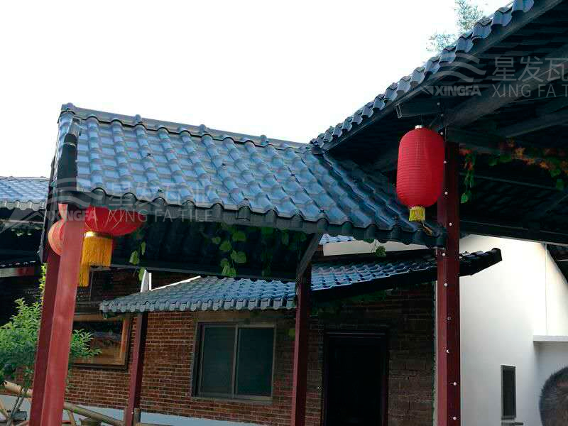 園林建筑搭建樹(shù)脂瓦涼亭，將景觀(guān)與藝術(shù)融合，別具一格！